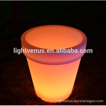 Large size decorative LED bonsai pot outdoor led luminous planter pots